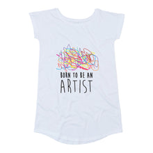 Charger l'image dans la galerie, Robe d'été femme coton biologique design ARTIST - robe de plage légère Swiss Design I'm Born To Be
