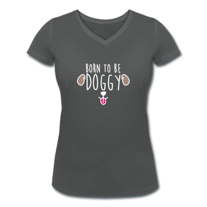 T-shirt Femme BIO 🍀 Col V DOGGY (divers coloris)