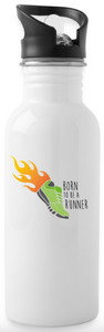 Gourde Born to Be a RUNNER (flammes) - Divers coloris