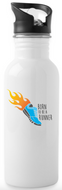 Trinkflasche Born to Be a RUNNER (Flammen) - Verschiedene Farben