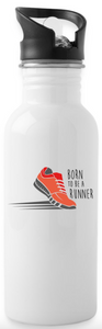 Trinkflasche Born to Be a RUNNER (Spuren) - Verschiedene Farben