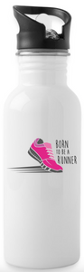 Trinkflasche Born to Be a RUNNER (Spuren) - Verschiedene Farben