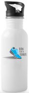 Trinkflasche Born to Be a RUNNER (Spuren) - Verschiedene Farben