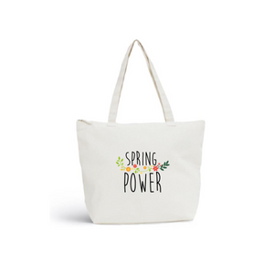 Sac de plage SPRING POWER Coton BIO 🍀