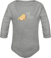 Body bébé biologique thème Raclette Valais — cadeau naissance original Swiss Design I'm Born To Be