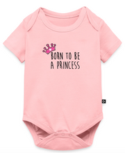 Charger l'image dans la galerie, Détail design couronne Body bébé BIO Princess rose — coton biologique certifié I'm Born To Be
