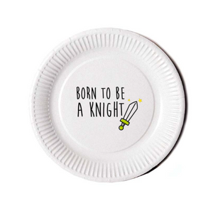Assiette KNIGHT Green (pack 10 pces) - I'm Born To Be