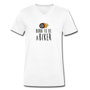 T-shirt Homme BIO 🍀 BIKER Col V (divers coloris)