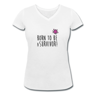 T-shirt Femme BIO 🍀 Col V SURVIVOR (divers coloris) - I'm Born To Be
