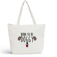 Sac de plage DOGGY Coton BIO 🍀 - I'm Born To Be