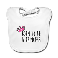 Bavoir Bébé BIO 🍀 PRINCESS Pink (divers coloris) - I'm Born To Be