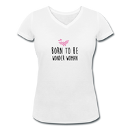 T-shirt Femme BIO 🍀 Col V WONDERWOMAN (divers coloris)