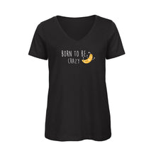 Charger l&#39;image dans la galerie, T-shirt Femme BIO 🍀 Col V CRAZY (divers modèles)
