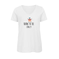 T-shirt Femme BIO 🍀 Col V CRAZY (divers modèles)