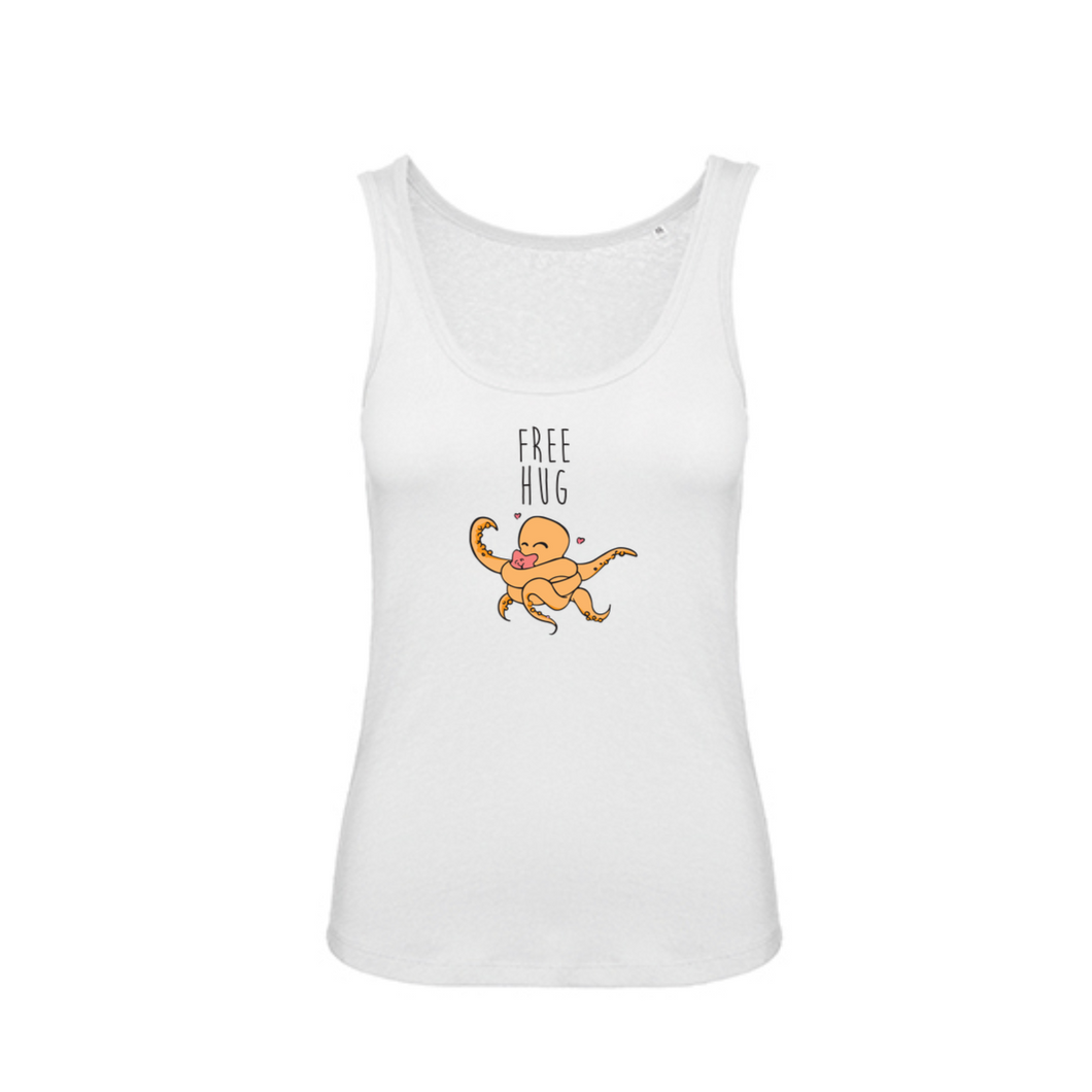 Débardeur Femme OCTOPUSSY Orange BIO 🍀