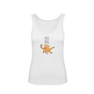 Débardeur Femme OCTOPUSSY Orange BIO 🍀