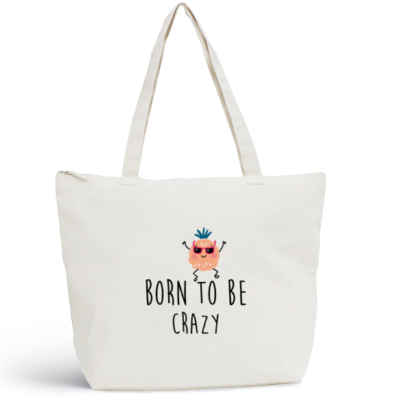 Sac de plage CRAZY Coton BIO 🍀